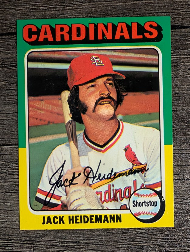 1975 Topps Mini #649 Jack Heidemann (FACTORY SHORT)