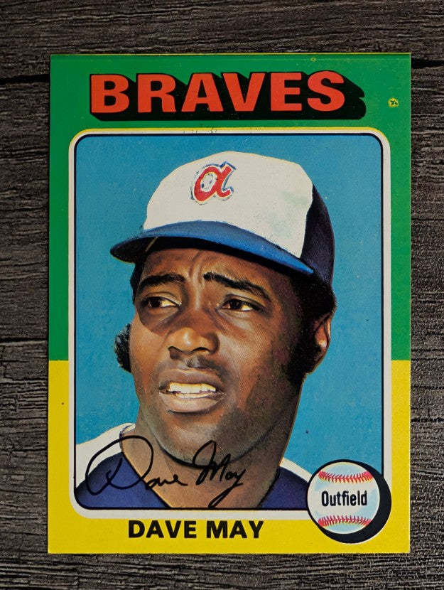 1975 Topps Mini #650 Dave May (FACTORY SHORT)