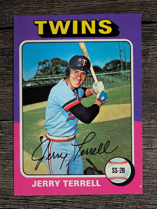 1975 Topps Mini #654 Jerry Terrell (NM)