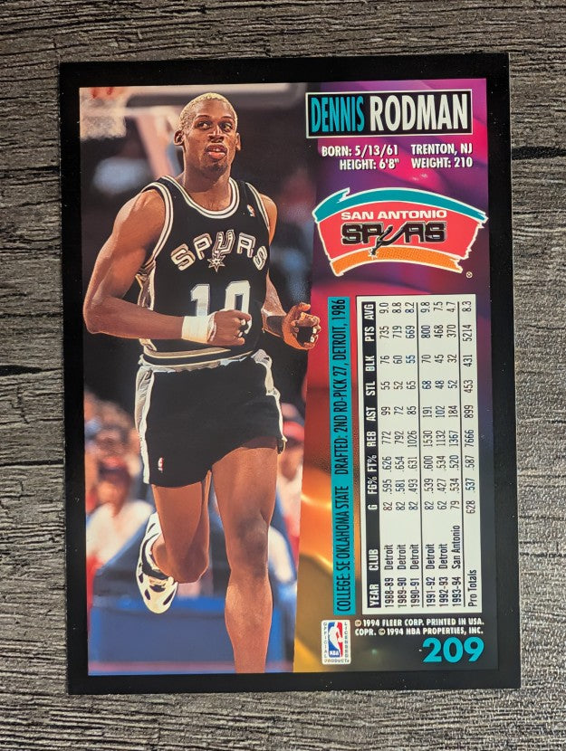 1994-95 Fleer #209 Dennis Rodman