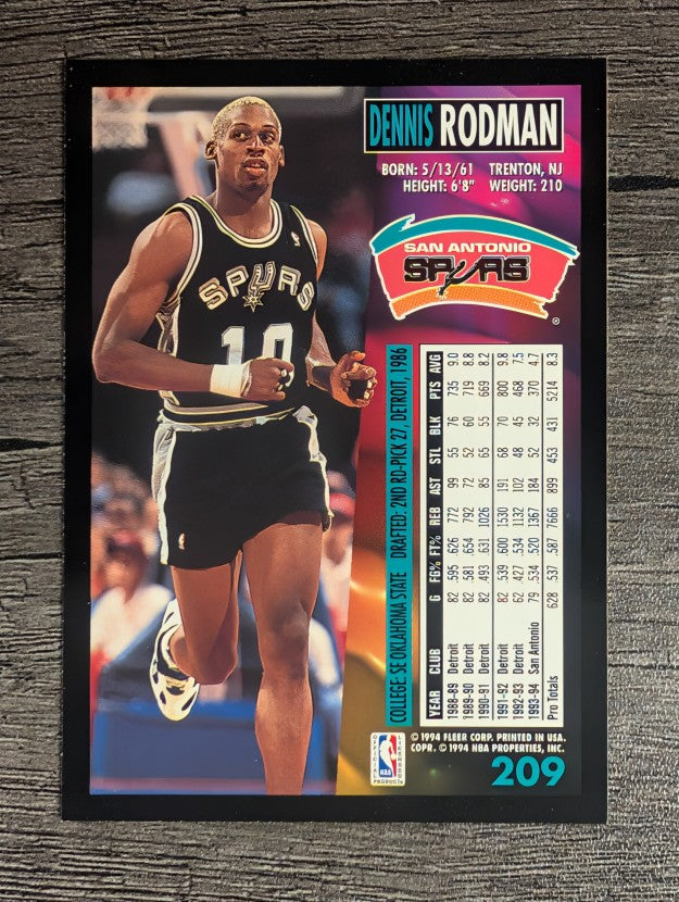 1994-95 Fleer #209 Dennis Rodman