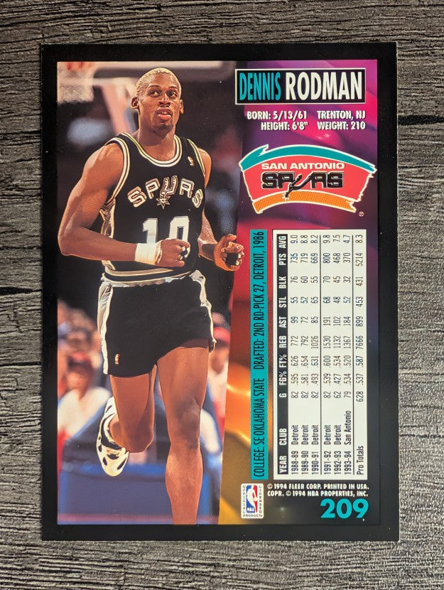1994-95 Fleer #209 Dennis Rodman