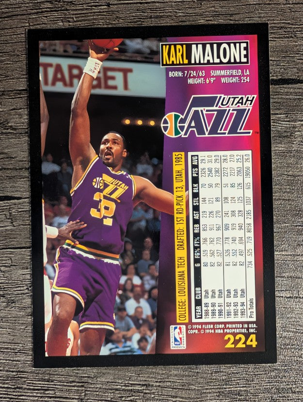 1994-95 Fleer #224 Karl Malone