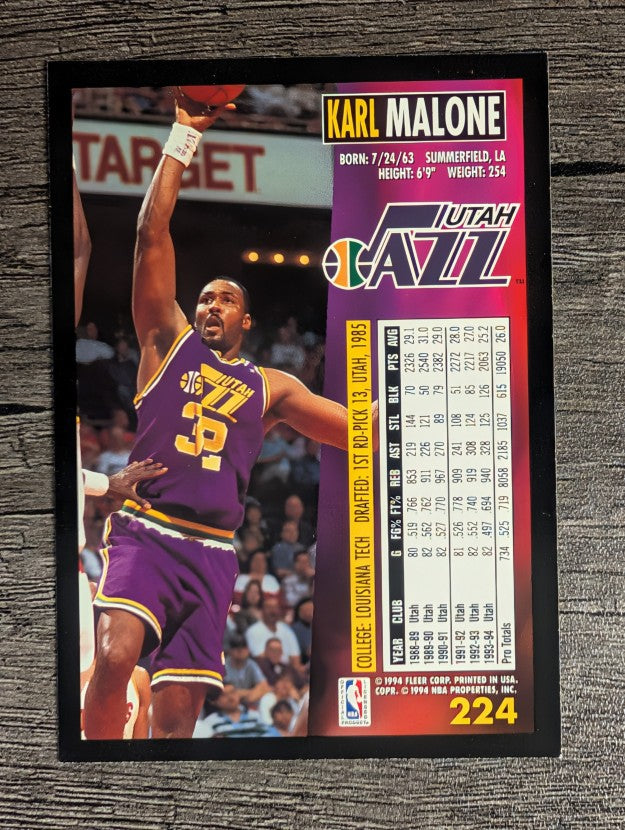 1994-95 Fleer #224 Karl Malone