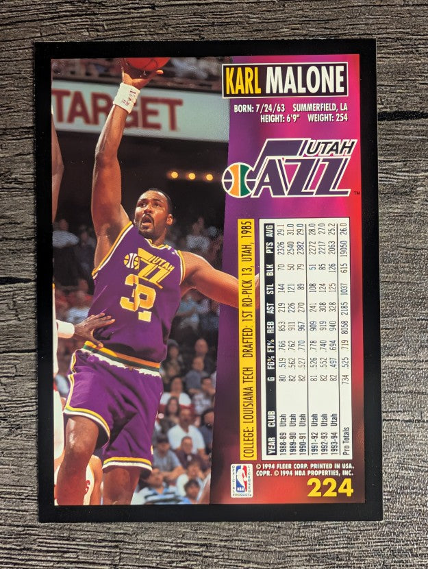1994-95 Fleer #224 Karl Malone