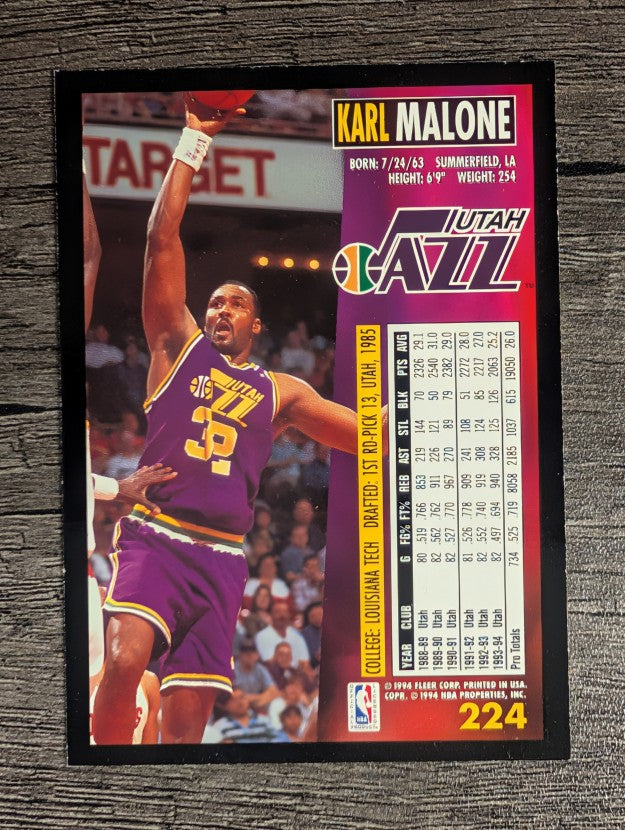 1994-95 Fleer #224 Karl Malone