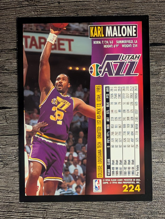 1994-95 Fleer #224 Karl Malone