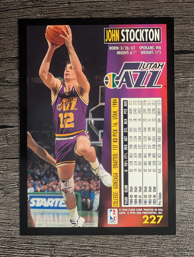 1994-95 Fleer #227 John Stockton