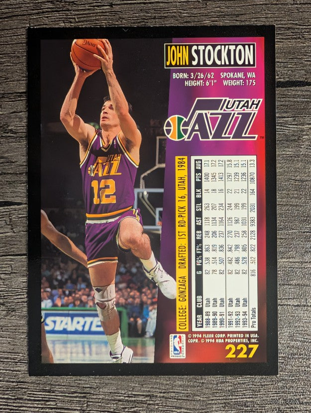 1994-95 Fleer #227 John Stockton (NM)