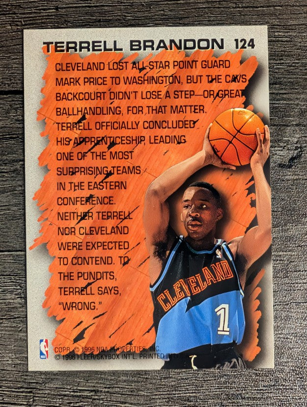 1996-97 Fleer #124 Terrell Brandon HL