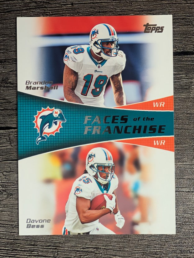 2011 Topps Faces of the Franchise #MB Brandon Marshall/Davone Bess