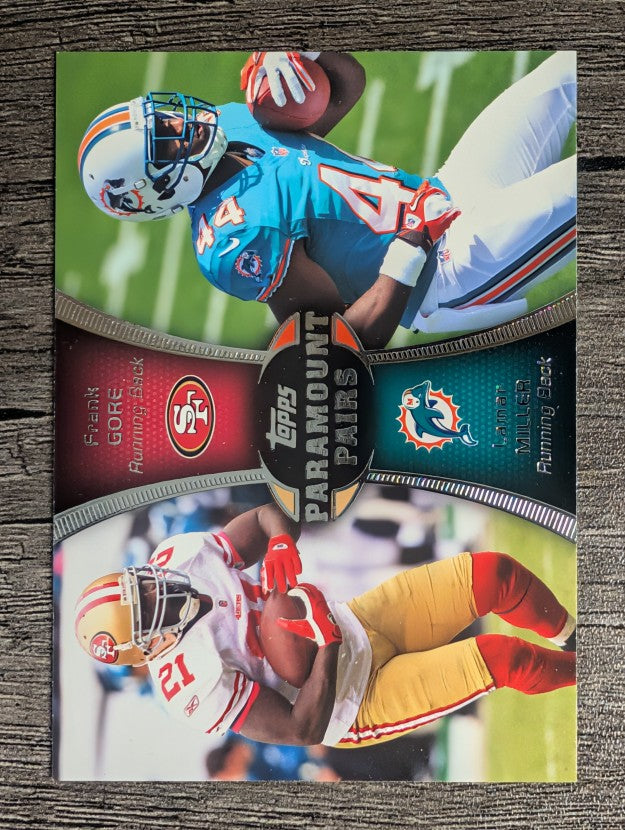 2012 Topps Paramount Pairs #PAGM Frank Gore/Lamar Miller