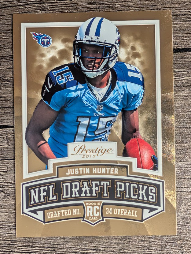 2013 Prestige Draft Picks Gold #12 Justin Hunter