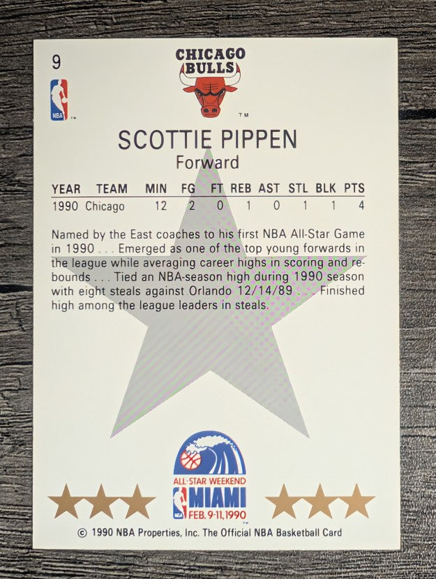 1990-91 Hoops #9 Scottie Pippen AS SP