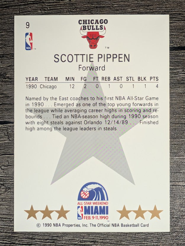 1990-91 Hoops #9 Scottie Pippen AS SP