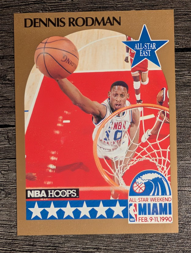 1990-91 Hoops #10 Dennis Rodman AS SP (NM)