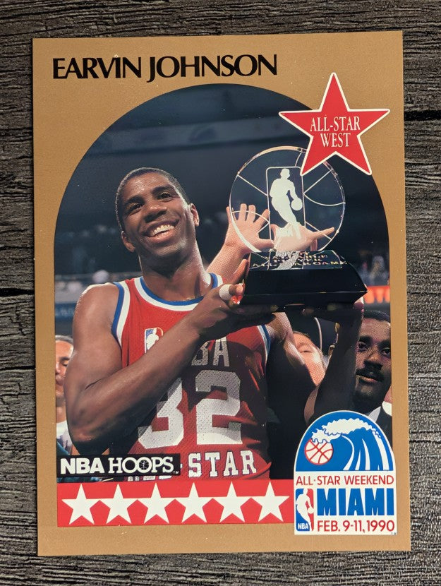 1990-91 Hoops #18 Magic Johnson AS SP