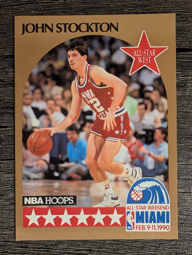 1990-91 Hoops #25 John Stockton AS SP
