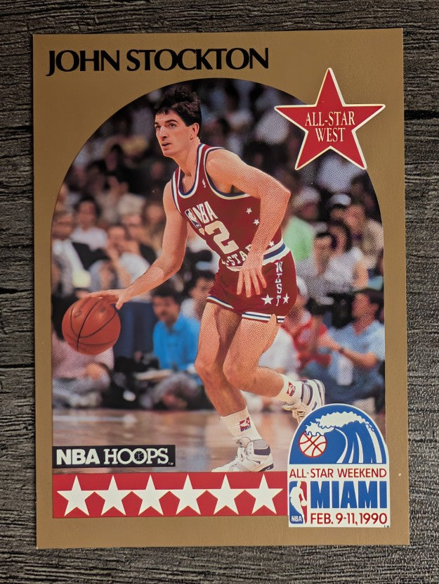 1990-91 Hoops #25 John Stockton AS SP