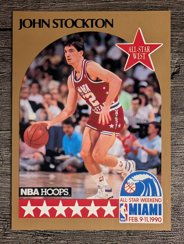 1990-91 Hoops #25 John Stockton AS SP (NM)
