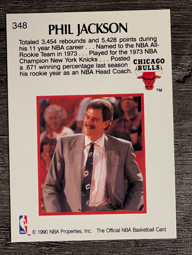 1990-91 Hoops #348 Phil Jackson CO