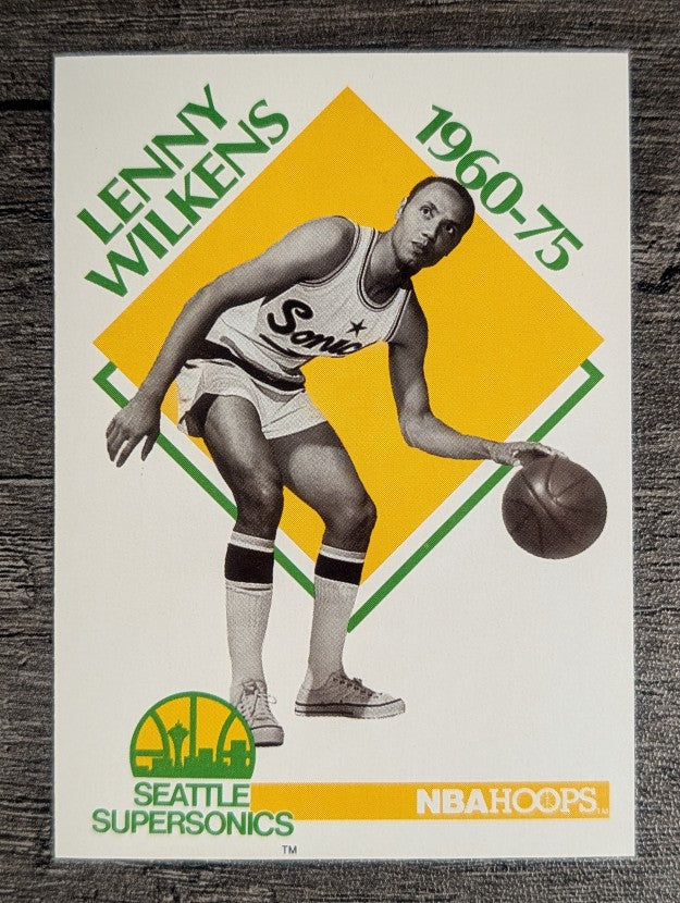 1990-91 Hoops #349 Lenny Wilkens CO