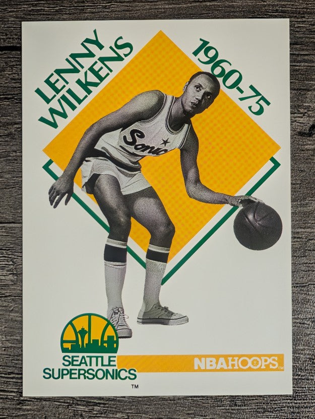 1990-91 Hoops #349 Lenny Wilkens CO