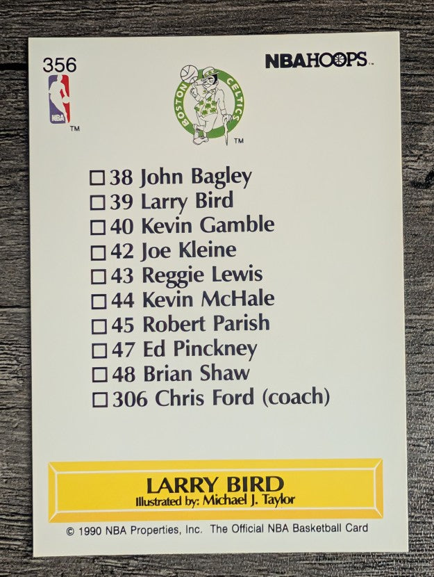1990-91 Hoops #356 Larry Bird TC