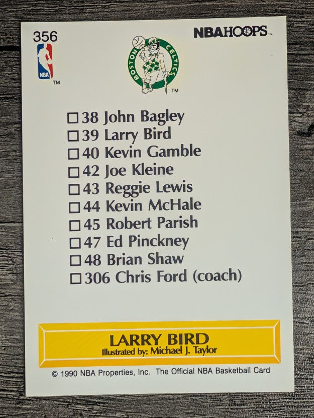 1990-91 Hoops #356 Larry Bird TC