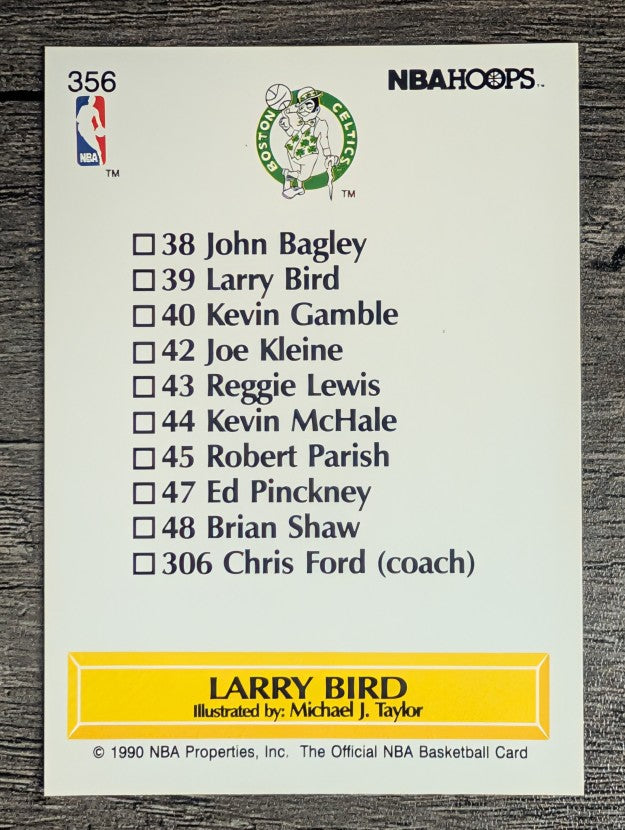 1990-91 Hoops #356 Larry Bird TC