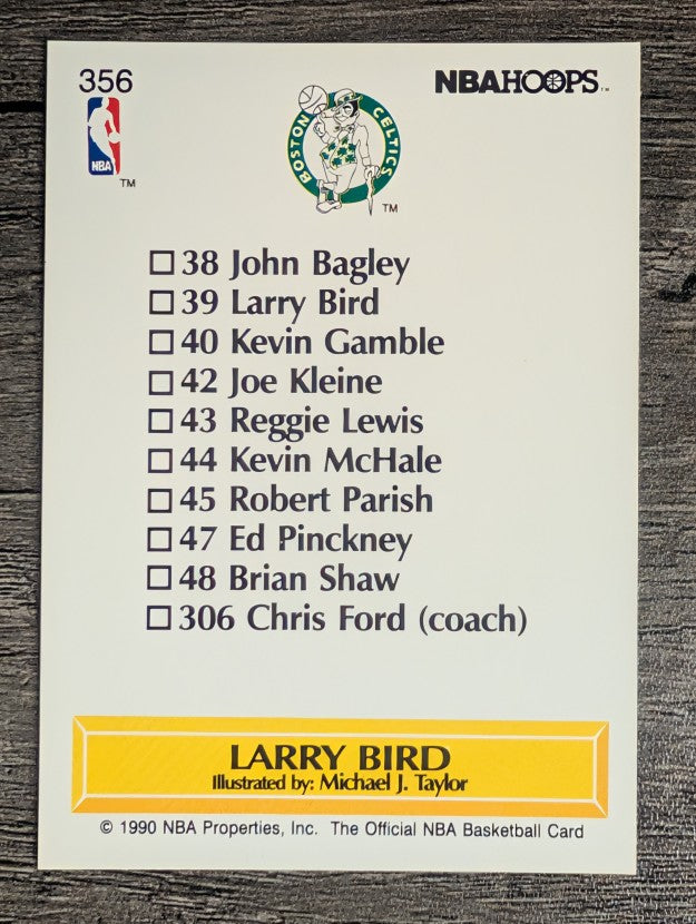 1990-91 Hoops #356 Larry Bird TC