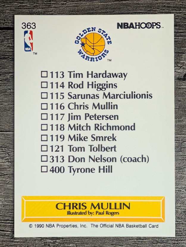 1990-91 Hoops #363 Chris Mullin TC
