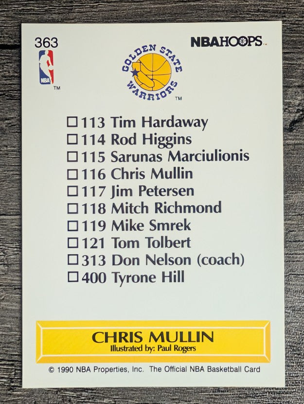 1990-91 Hoops #363 Chris Mullin TC