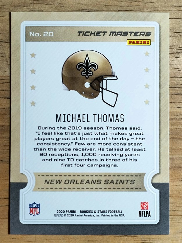 2020 Rookies and Stars Ticket Masters #20 Michael Thomas
