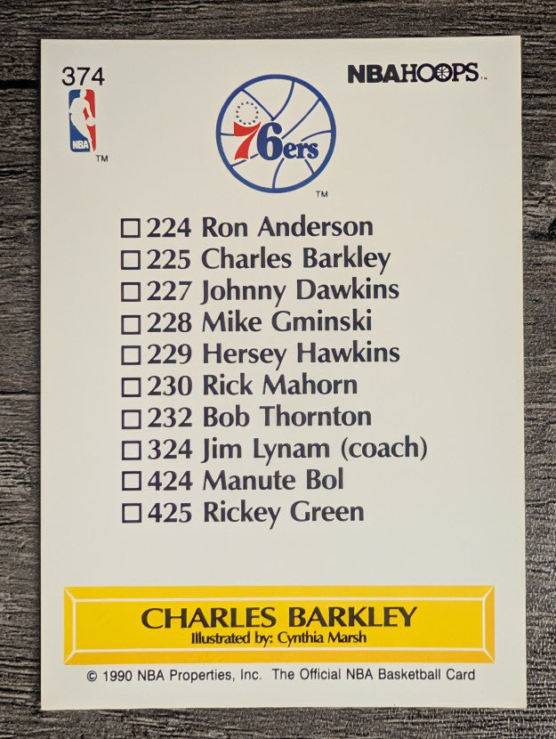 1990-91 Hoops #374 Charles Barkley TC