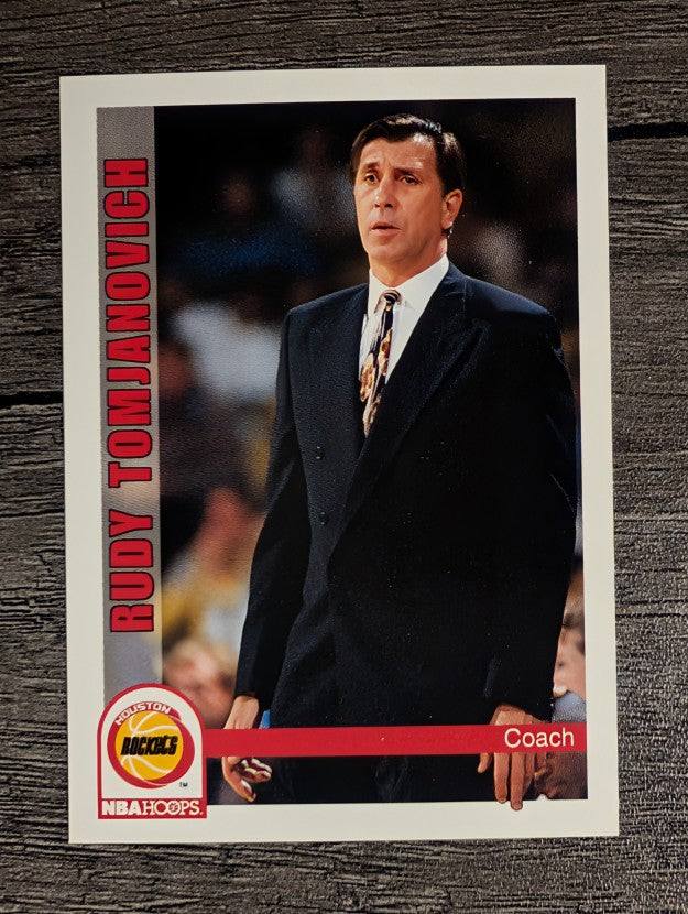 1992-93 Hoops #248 Rudy Tomjanovich CO
