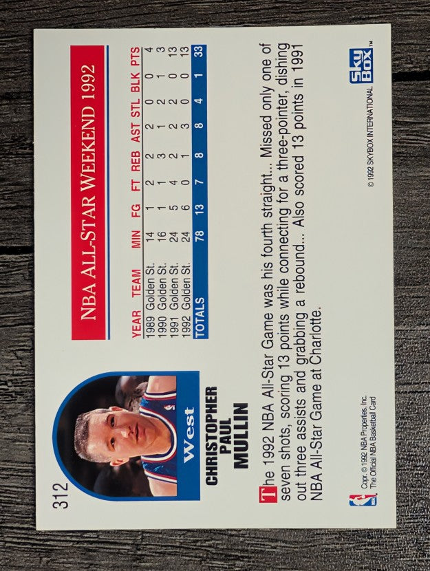 1992-93 Hoops #312 Chris Mullin AS