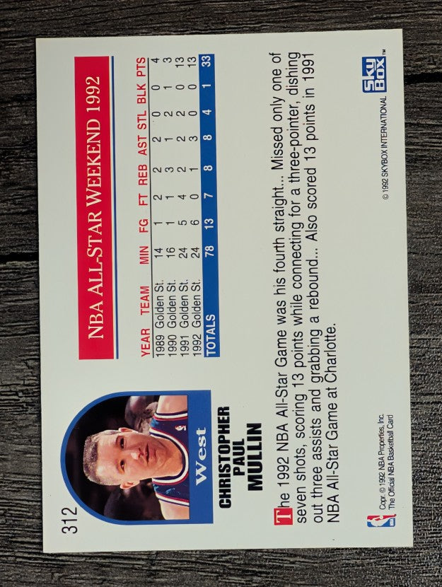 1992-93 Hoops #312 Chris Mullin AS