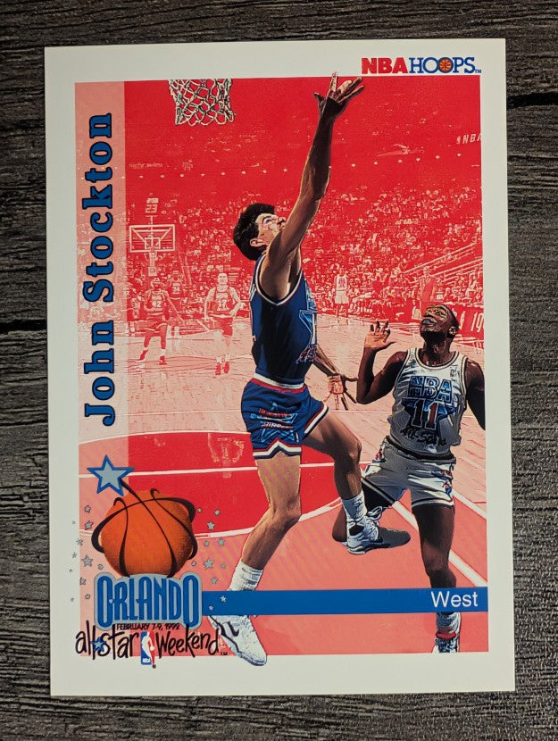 1992-93 Hoops #316 John Stockton AS (NM)