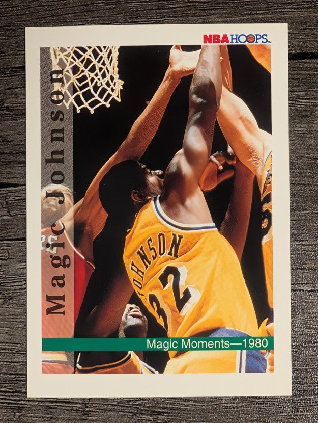 1992-93 Hoops #328 Magic Moments 1980 (EXMT)