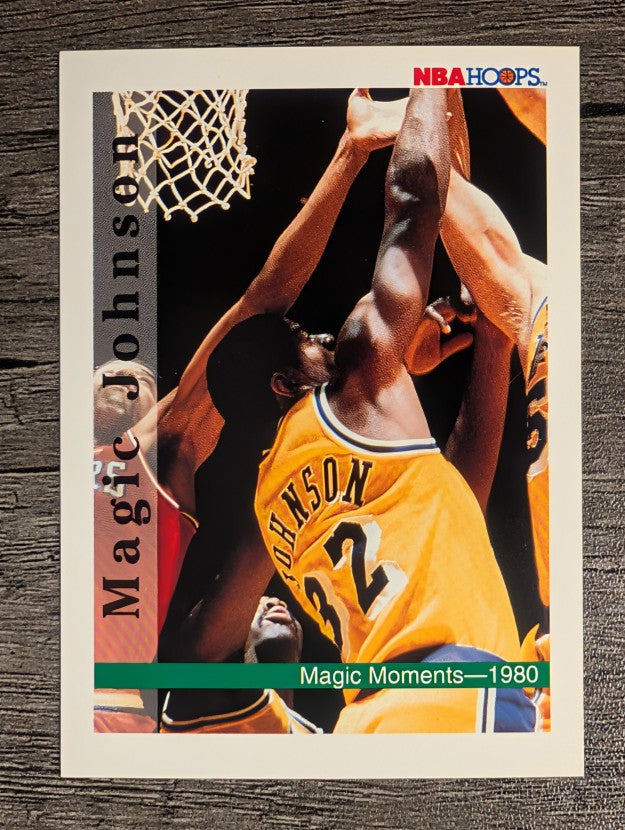 1992-93 Hoops #328 Magic Moments 1980 (EXMT)