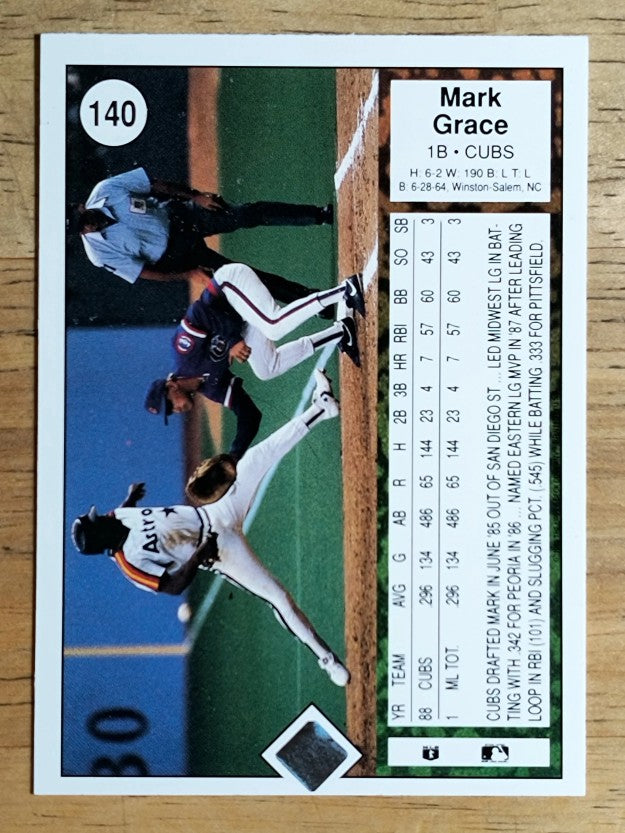 1989 Upper Deck #140 Mark Grace