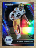 2021 Panini Prizm Draft Picks Prizms Red White and Blue #56 Justin Jefferson
