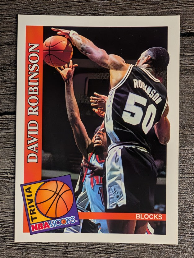 1992-93 Hoops #481 David Robinson TRV (NM)