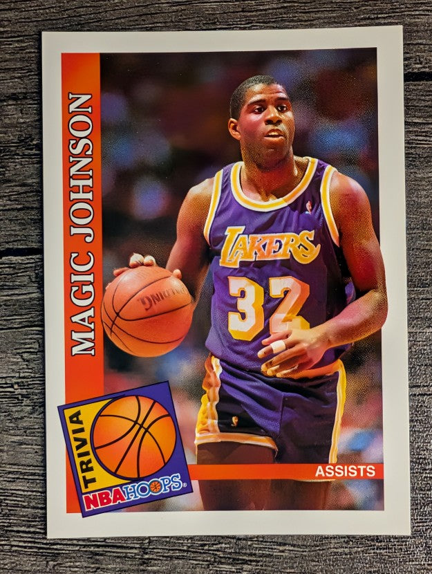 1992-93 Hoops #482 Magic Johnson TRV