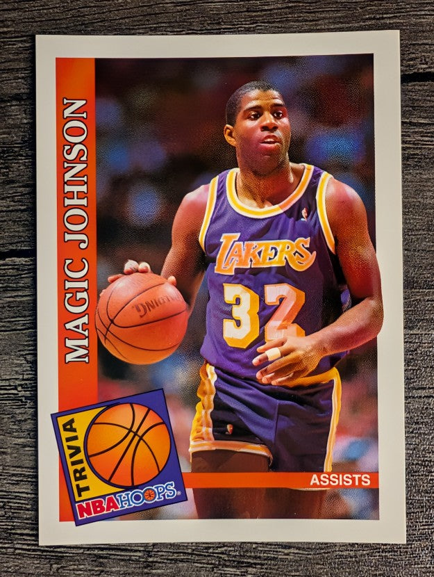 1992-93 Hoops #482 Magic Johnson TRV
