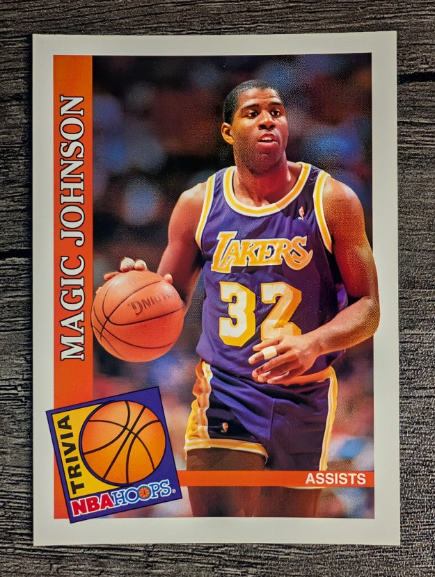 1992-93 Hoops #482 Magic Johnson TRV