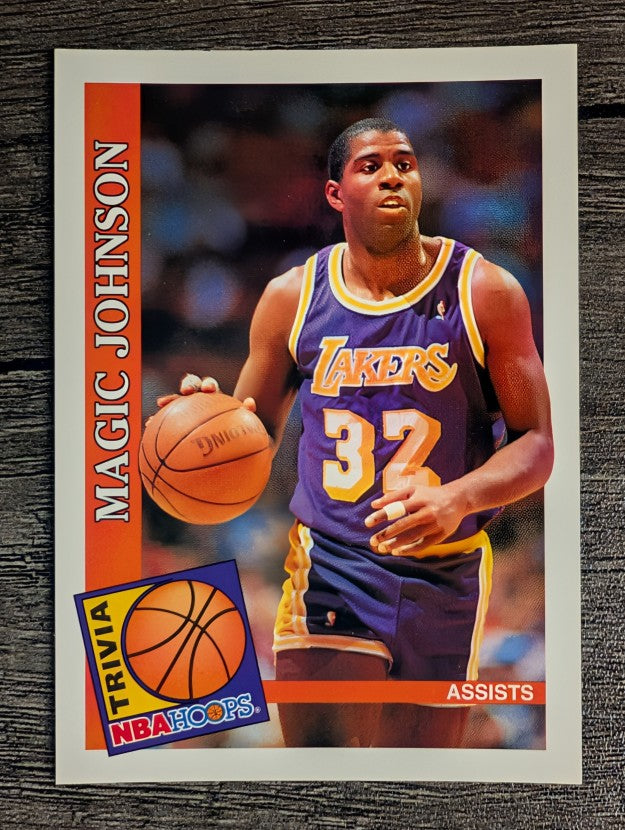 1992-93 Hoops #482 Magic Johnson TRV