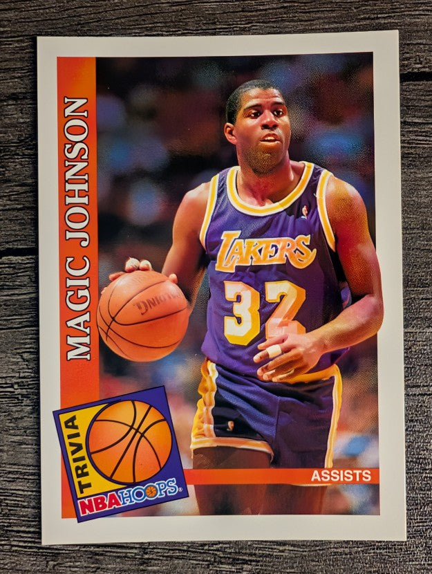1992-93 Hoops #482 Magic Johnson TRV