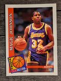 1992-93 Hoops #482 Magic Johnson TRV (NM)